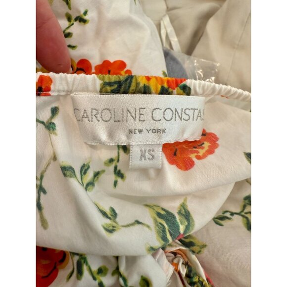 Caroline Constas White Multicolor Floral Onira Top - Size XS - Picture 6 of 7